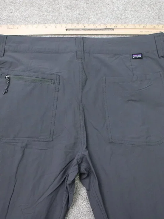 Patagonia Quandary Pants Mens 34x32 Gray Cargo Pocket Drawstring Nylon Stretch - Picture 6 of 14